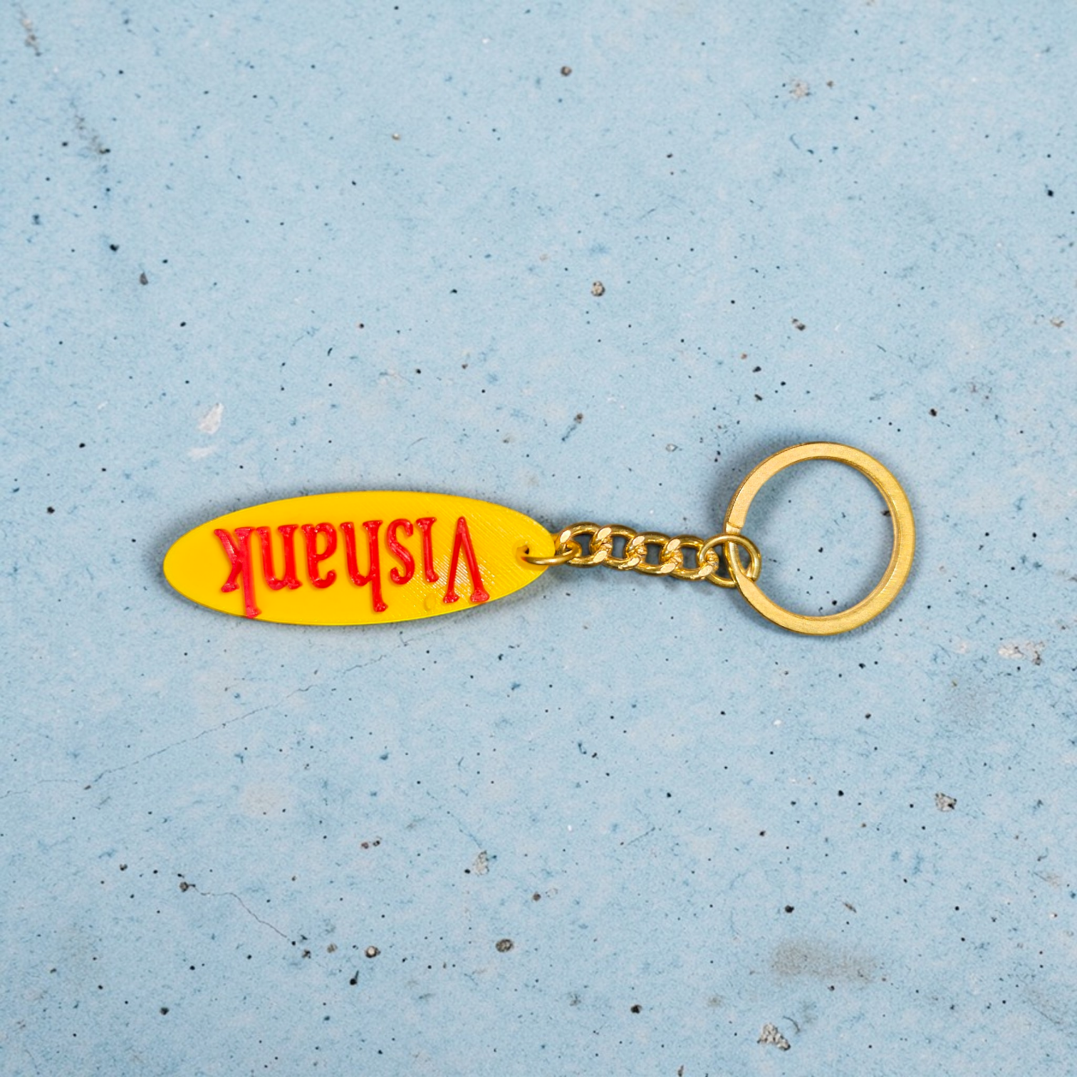 Custom Name Keychain – Dual Colour (Personalized Gift)